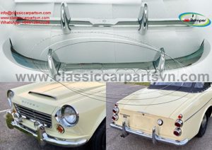 Datsun Roadster Fairlady bumpers (1962-1970) no over riders