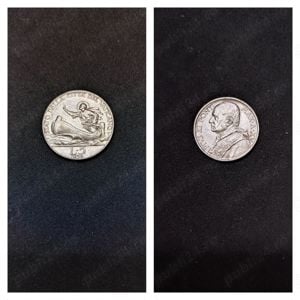 Moneda argint 5 Lire, VATICAN, 1936