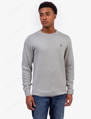 Pulover gri pentru barbati, U.S. Polo Assn.