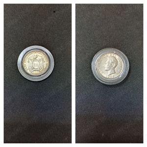Moneda argint 50 Centavos, ECUADOR, 1928