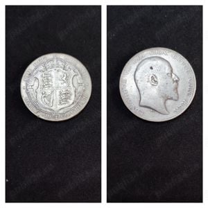 Moneda argint Half Crown, MAREA BRITANIE, 1909