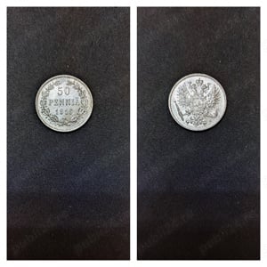 Moneda argint 50 Pennia, FINLANDA, 1916
