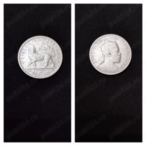 Moneda argint 1:4 Birr, ETHIOPIA, 1887