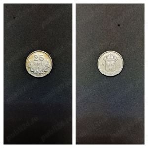 Moneda argint 25 Ore, SUEDIA, 1941