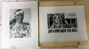 Album cu planse sovietice perioada 1945 (propaganda, postere, grafica) - imagine 2