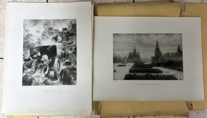 Album cu planse sovietice perioada 1945 (propaganda, postere, grafica) - imagine 4