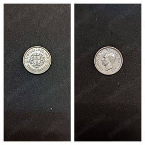 Moneda argint 3 Pence, MAREA BRITANIE, 1940 - imagine 1