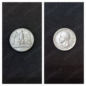 Moneda argint 5 Lire, ITALIA, 1927