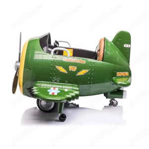 Avion electric pentru copii Kinderauto BJ20201 2x 30W 12V, telecomanda  - imagine 4