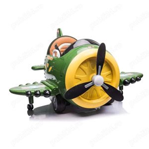 Avion electric pentru copii Kinderauto BJ20201 2x 30W 12V, telecomanda 