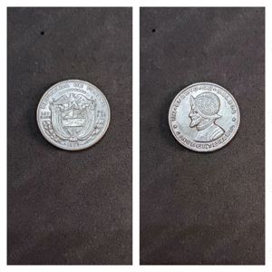 Moneda argint 1:4 Balboa, PANAMA, 1953