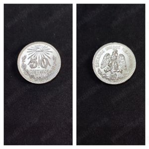 Moneda argint 50 Centavos, MEXIC, 1935