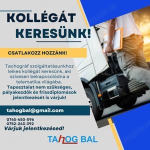 Magyar férfi kollégát keresünk tachográf szolgáltatásunkhoz!