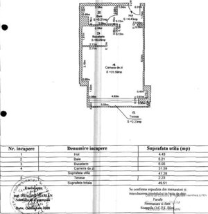 Studio superb 47 mp, in zona scolii americane, Pipera - imagine 8