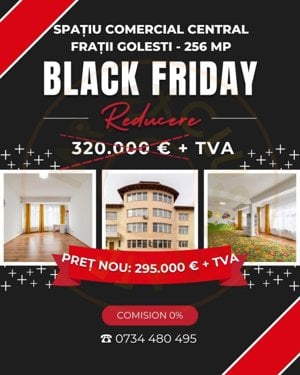 0% Comision Spatiu central Pitesti-zona Fratii Golesti+TVA! - imagine 1