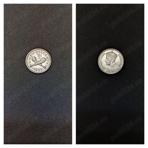 Moneda argint 3 Pence, NOUA ZEELANDA, 1933