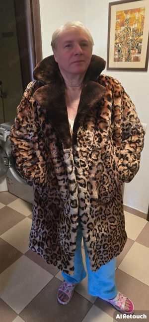 Vand Cojoc Leopard Animal Print (Blana Naturala) 