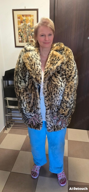 Vând Cojoc Leopard Animal Print!