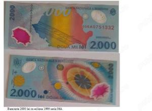 Vand Bancnotă de 2000 lei anul 1999 seria A006