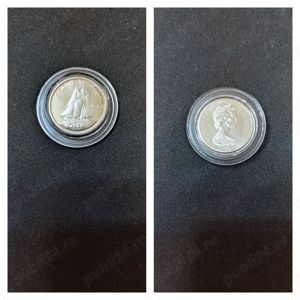 Moneda argint 10 Cents, CANADA, 1965