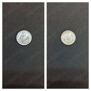 Moneda argint 1:2 Dinero, PERU, 1916