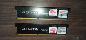 Memorii ram 4Gb DDR3 2x2Gb Adata Gaming series  2x2Gb DDR3-1600 Adata cu radiator  Perfect functiona - imagine 4