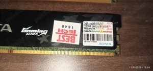 Memorii ram 4Gb DDR3 2x2Gb Adata Gaming series  2x2Gb DDR3-1600 Adata cu radiator  Perfect functiona - imagine 3