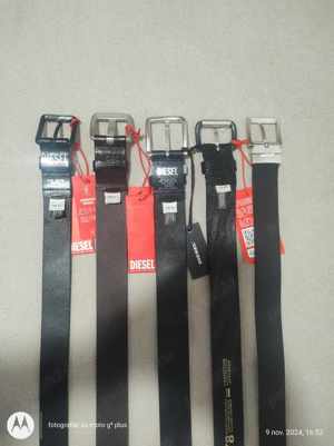 Curele de piele Diesel barbati, culoarea negru,(Super Ofertă). - imagine 2