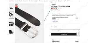 Curele de piele Diesel barbati, culoarea negru,(Super Ofertă). - imagine 4