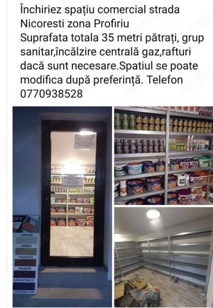 Inchiriez spatiu comercial. 