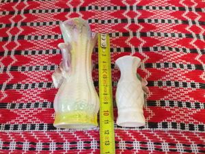 lot miniaturi bibelou portelan, vaza flori, miniatura ceramica - imagine 2