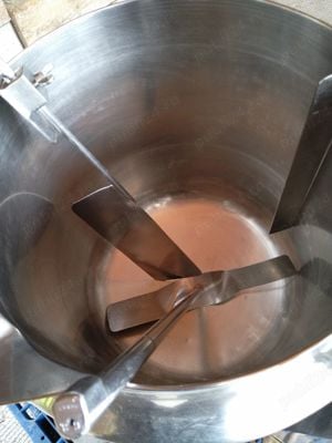 Cazan inox 80l pentru pasteurizat lapte sau alte produse cu manta dubla.