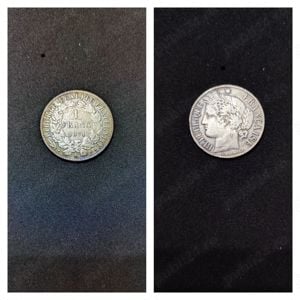 Moneda argint 1 Franc, FRANTA, 1871