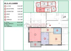 Popesti Leordeni - 2 camere decomandat - centrala proprie - imagine 4