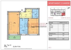 Discount 9% la 2 camere decomandat in Popesti Leordeni - imagine 3