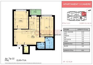 Discount 9% - apartament 3 camere - Popesti Leordeni - imagine 2