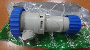 Priza industriala 16A-6h, 200-250V, 2P+T, IP67 - 179buc