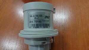 Stecher industrial 16A-6h, 200-250V, 2P+T, IP67 - 121buc - imagine 3