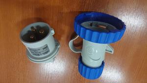 Stecher industrial 16A-6h, 200-250V, 2P+T, IP67 - 121buc - imagine 2