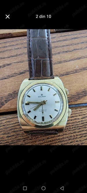 Vând ceas Golana elvețian mecanic manual  - imagine 2