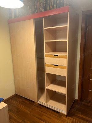 Mobila dormitor tineret-include pat, birou, dulapuri, scaun SECRET LAB - imagine 2