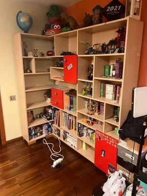 Mobila dormitor tineret-include pat, birou, dulapuri, scaun SECRET LAB - imagine 3