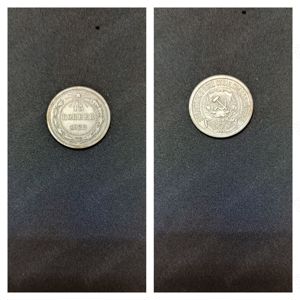 Moneda argint 15 Kopeek, RUSIA (RSFSR), 1922