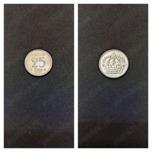 Moneda argint 25 Ore, SUEDIA, 1957