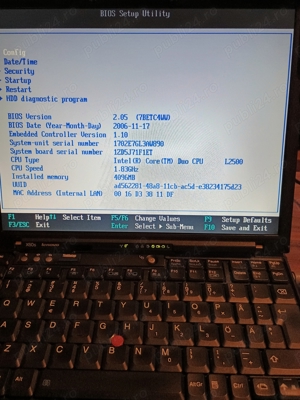 Laptop Lenovo Thinkpad X60s