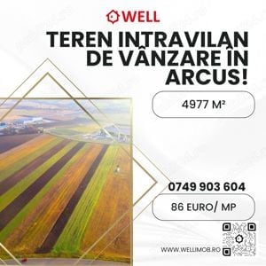 Teren intravilan de vânzare în Arcus!