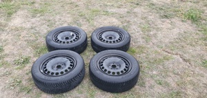 Jante otel originale VW Passat B8 6,5 J  ET 41 R16 cu capace originale - imagine 3