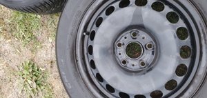 Jante otel originale VW Passat B8 6,5 J  ET 41 R16 cu capace originale - imagine 7