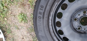 Jante otel originale VW Passat B8 6,5 J  ET 41 R16 cu capace originale - imagine 6