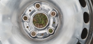 Jante otel originale VW Passat B8 6,5 J  ET 41 R16 cu capace originale - imagine 4